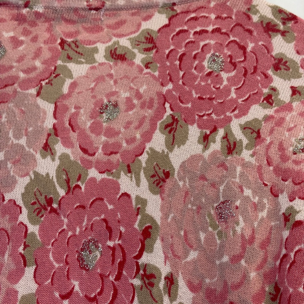 Vintage Crazy Horse Coquette Floral Cardigan Sweater Womens Size XL Grannycore - Picture 7 of 10